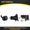 Oyviny OEM Style Replacement USCAR To RV 7 Way Trailer Plug Adapter, Twist Lock Design USCAR To 7-Way RV Blade Socket For Chevy, Ford, GMC And