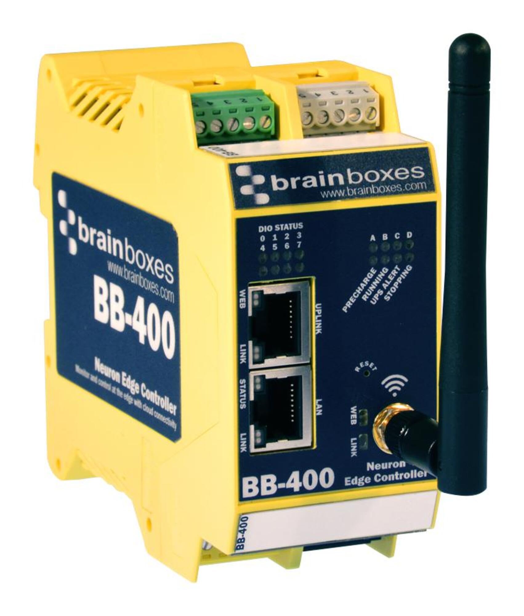 

Brainboxes INDUSTRY4IOTSMARTCONTROLLER 8DIOLINES-40/158FENETPORTWIFI