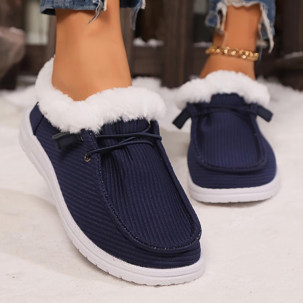 Fashion 2025 Women Casual Shoes Big Size Cotton Shoes Woman Thick Bottom Comfortable Snow Boots Female Thickened Fluff Sneakers Women