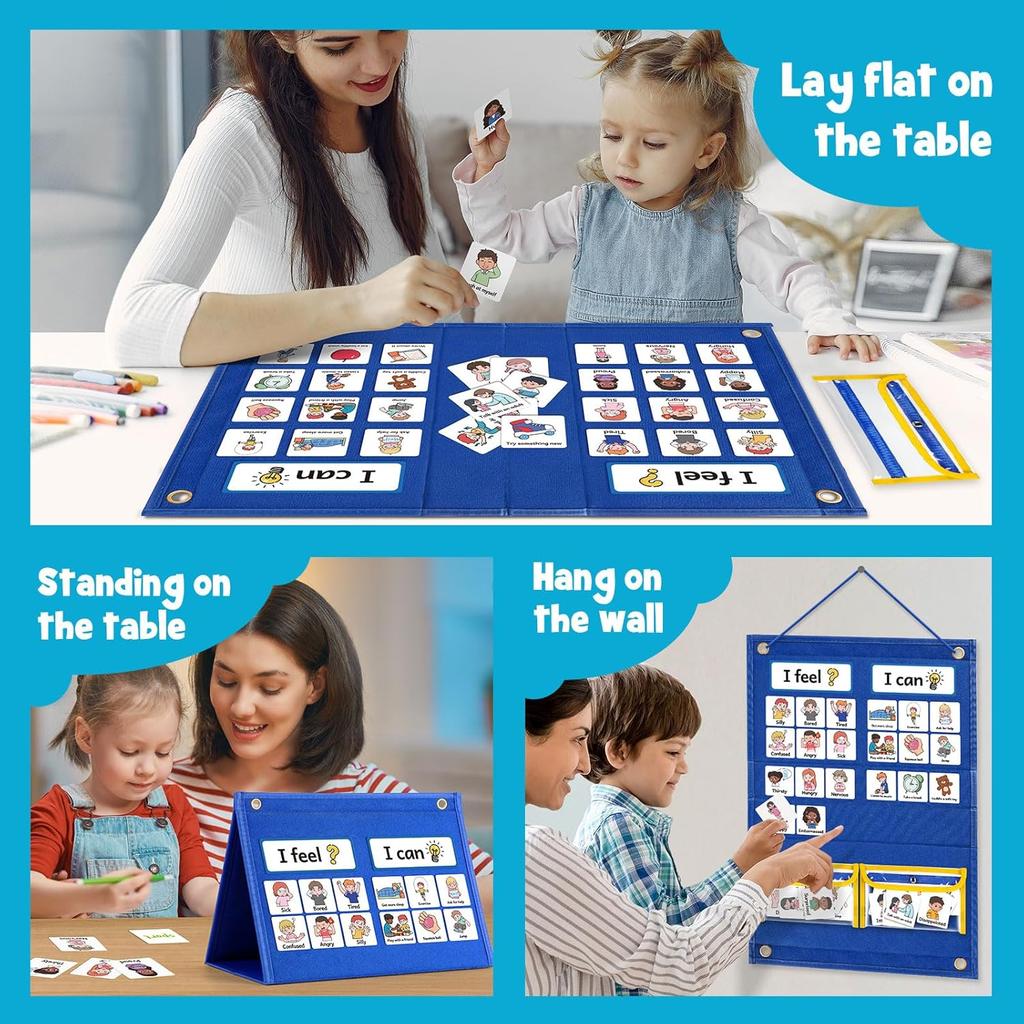 Feelings Chart, Social Emotional Learning Activities,Autism Learning Materials, ADHD Tools,Behavior Management,Anger Management Toys,Calm Down Corner