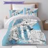 Leo Messi Pattern Bedding,Quilt Set Quilt Cover Pillowcase Home Birthday Gift(1 * duvet cover + 2 * pillowcase, without core)