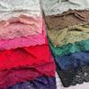 Soft Solid Color Headband Non-Slip Fabric Headband Stylish Lace Trim Headband  Daily Wear