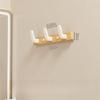 Entrance Hanging Walnut Wood Clothes Hook Without Punching Hats Organizer  Fitting Room