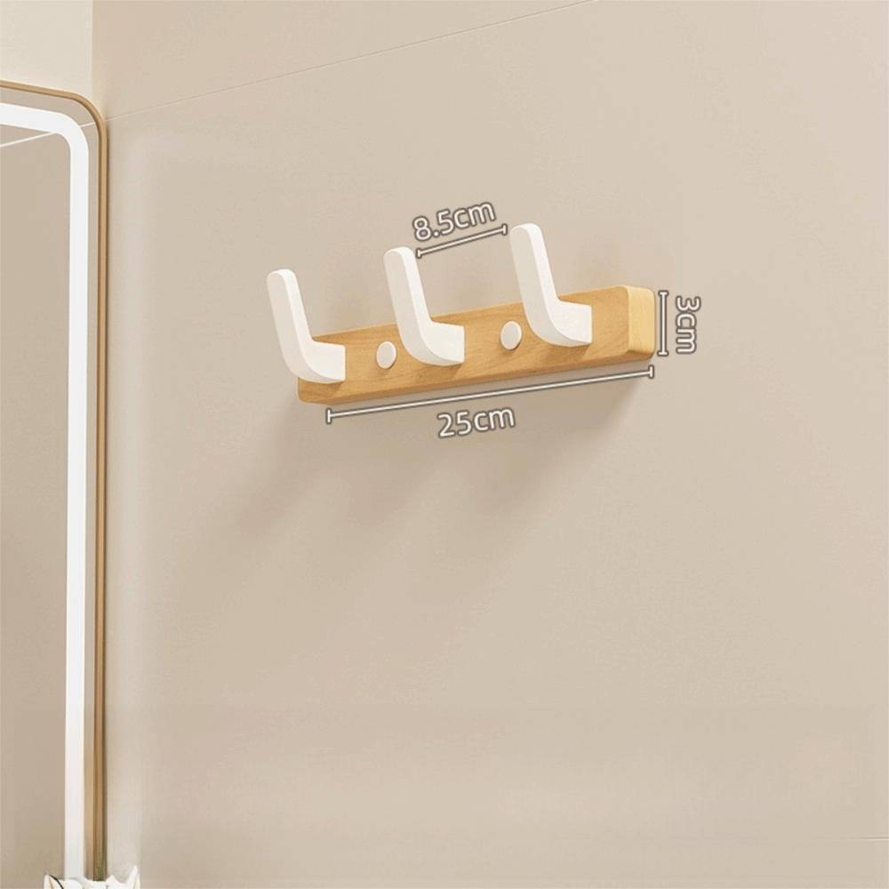 

Підвісні вішалки для верхнього одягу без свердління для передпокою, гачок для підвішування на вхідні двері, декор для дому White-3 Hooks