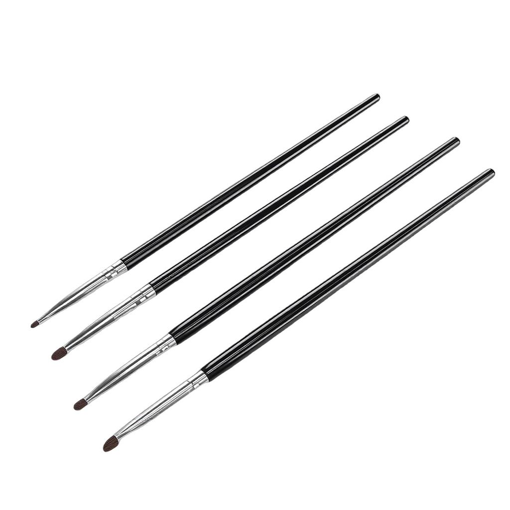 3 Set 4 Pcs Eye Makeup Brush Set Small Smudge   Eyeshadow Brushes for Concealer Highlighting Blending