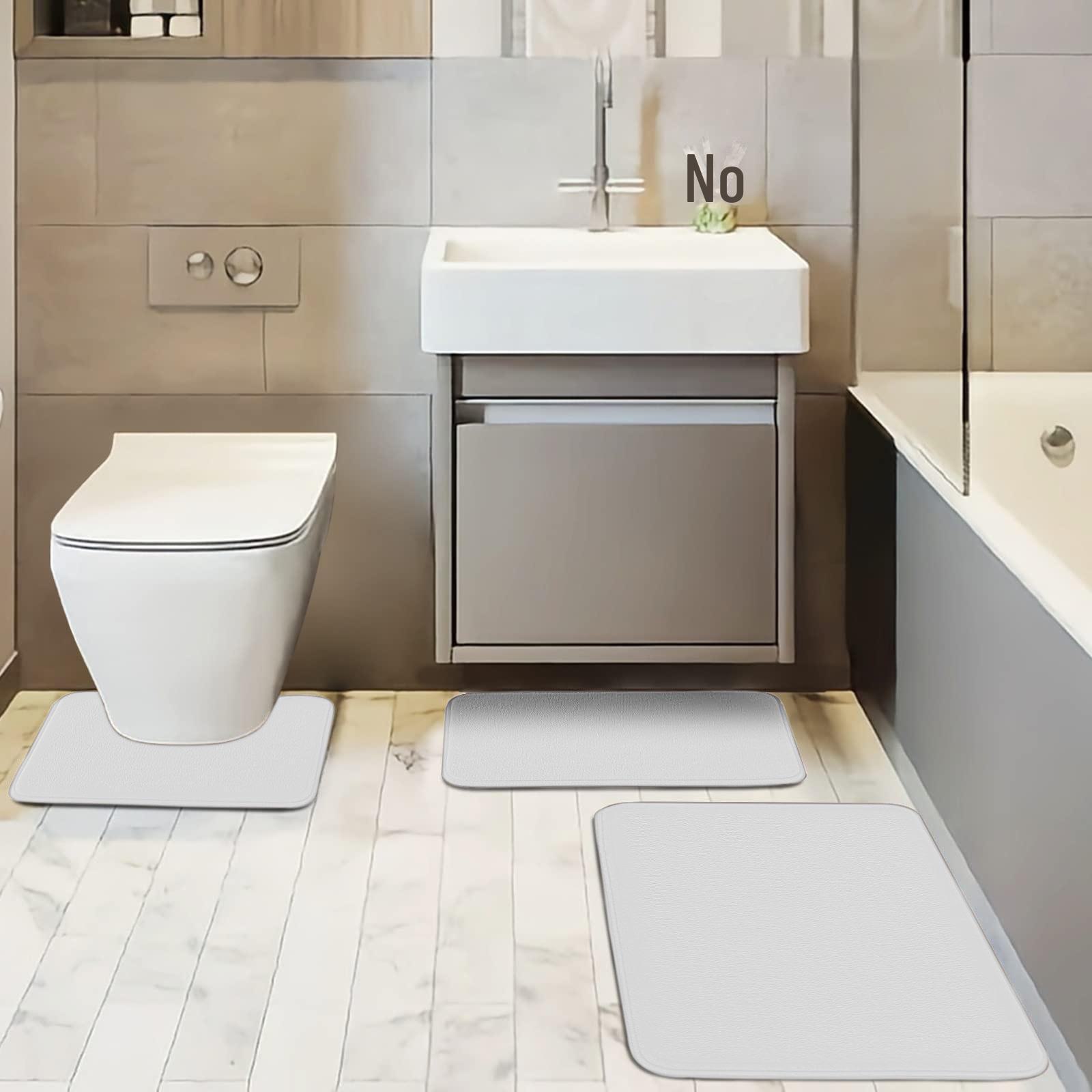 

Нескользящие, впитывающие, грязеотталкивающие коврики для ванной комнаты - фланелевые коврики Simple Style 40*60cm (Memory Foam)