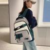 New solid color small fresh schoolbag junior high school college student backpack campus simple backpack
