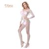 Acadele Femei Hot Sexy See-through Crotchless Off Umeri Neted Bodystocking Lenjerie de noapte
