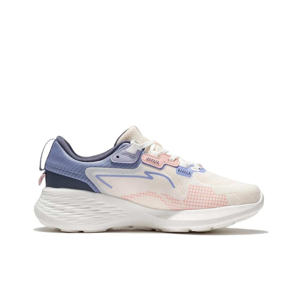 Li Ning Soft Element Fabric Synthetic Leather Water Resistant Trendy Sports Shock Absorbing Non Slip Wear Resistant Low Top Casual Shoes AGLS012-3