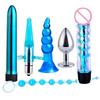 6pcs BDSM Anal Plug Vibrator Penis Rings Kit Anal Beads Dildos SM Butt Plug G Spot Prostate Massager Sex Toys for Men and Women
