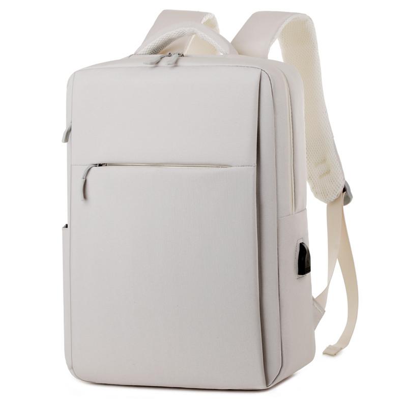 

Повседневный деловой рюкзак для ноутбука - Легкий и прочный для спорта, путешествий и поездок на работу, с отделением для ноутбука покинуть белый