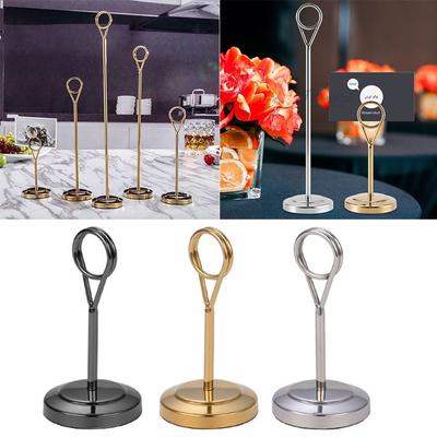 Round Desktop Decoration Table Number Holder Party Supplies Note Clamp Card Holder Photo Clip Paper Stand