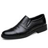 Chaussures pour hommes en cuir de vache véritable, chaussures business décontractées à semelles triple couture pour hommes d'âge moyen et âgés 2025