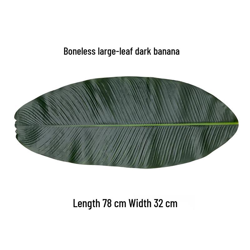 Velké umělé banánové listy - Plastové a hedvábné banánové listy jako dekorace