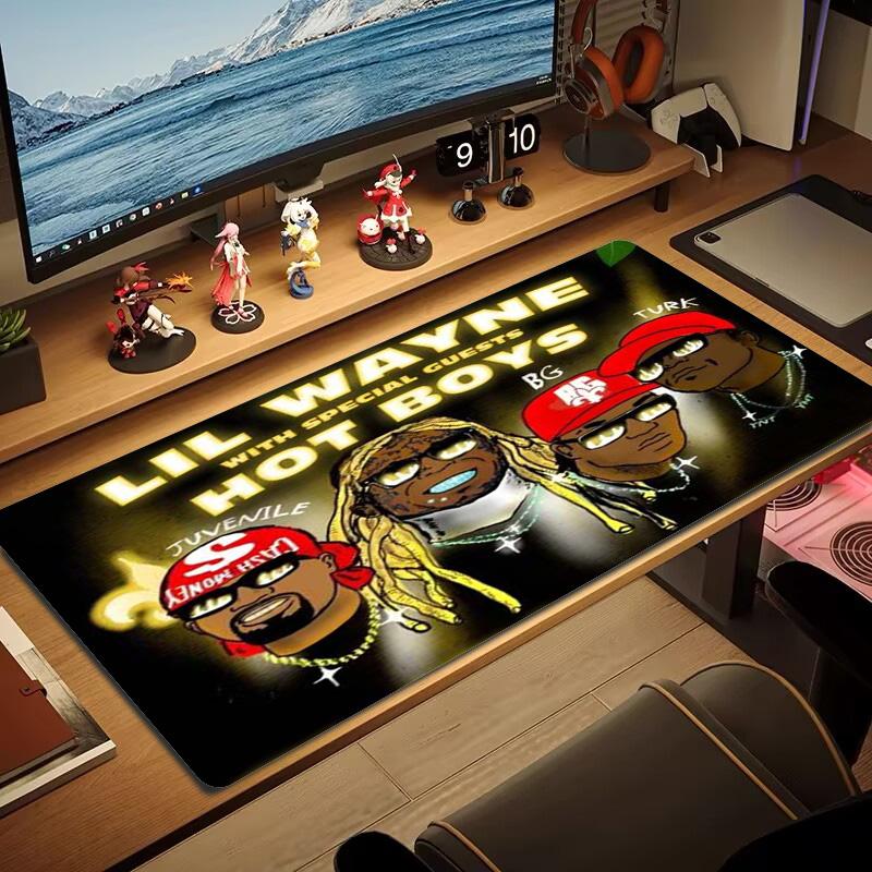 Lil Wayne Color Mouse Pad Large Gaming Table Cushion Non-slip Laptop Tablet Big Mousepad XXL Mat Mini PC Playmat With Lock Edge
