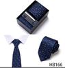 Men's Six-Piece Solid Color Polyester Silk Jacquard Tie Set with Custom Logo