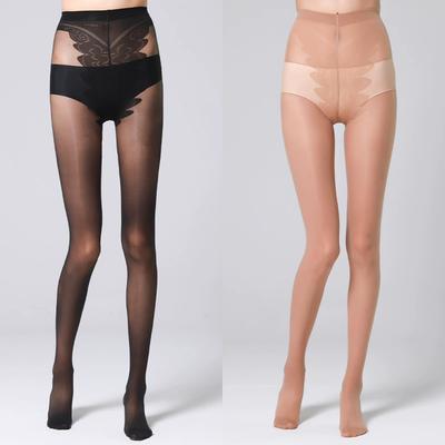 SIMPLEJEWEL Bas Renforcés à l'Entrejambe Haut Semi-Transparent Durabilité Collants Résistants aux Déchirures Collants Solides pour Femmes Medias Mujer