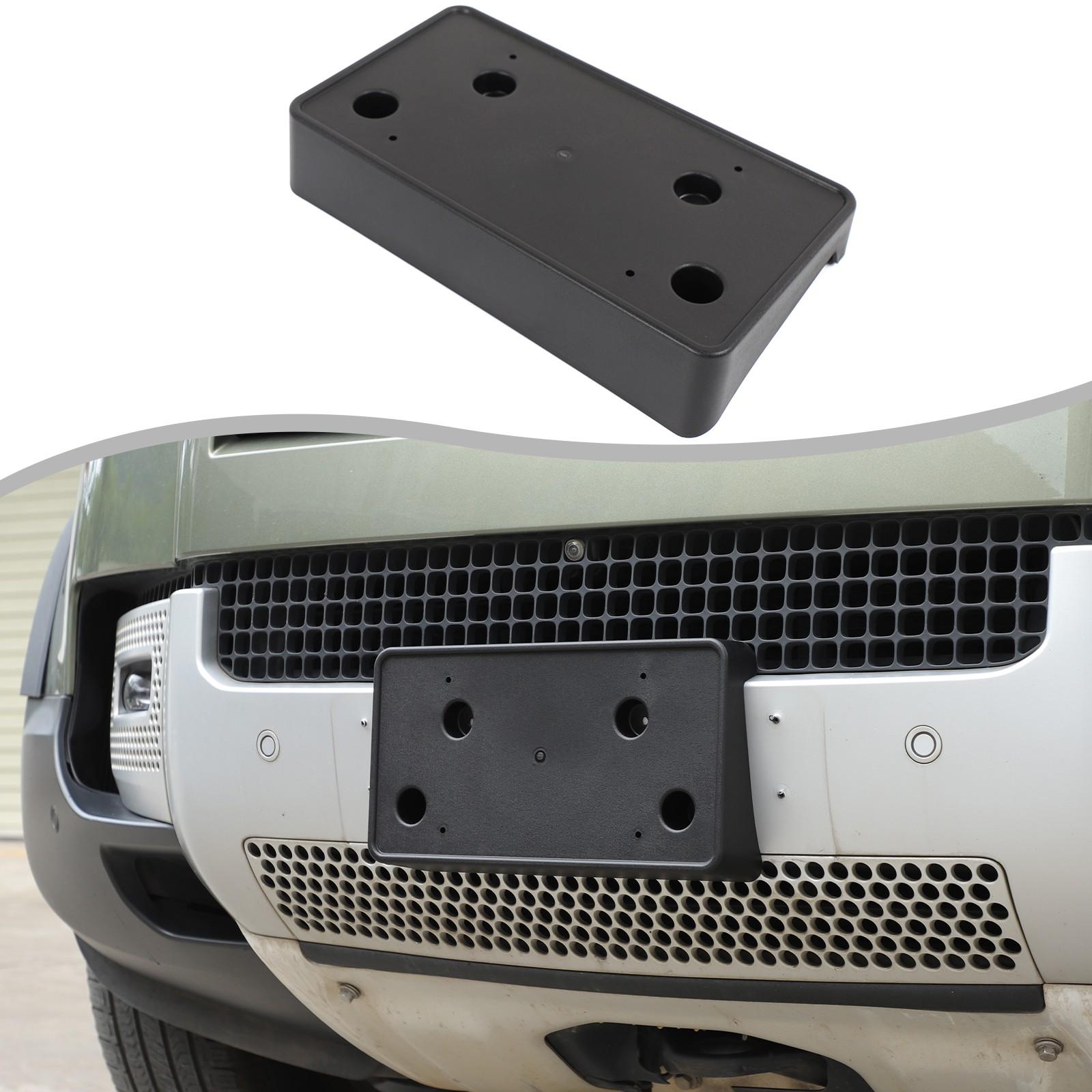 Black ABS Front License Plate Bracket For Land Rover Defender L663 +