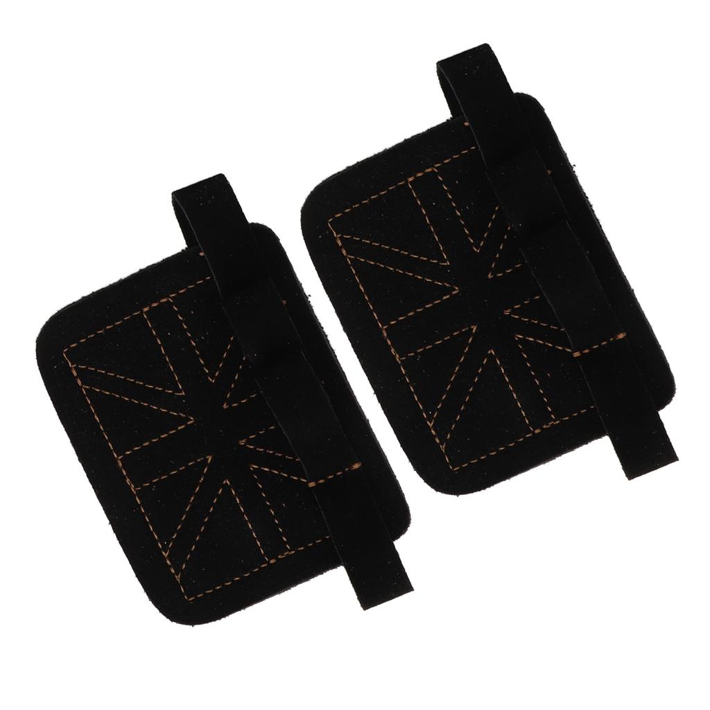 Fitness Gym Grip Pads Thickened Double Layer Cowhide 4 Finger Gym Workout Gloves for Weightlifting