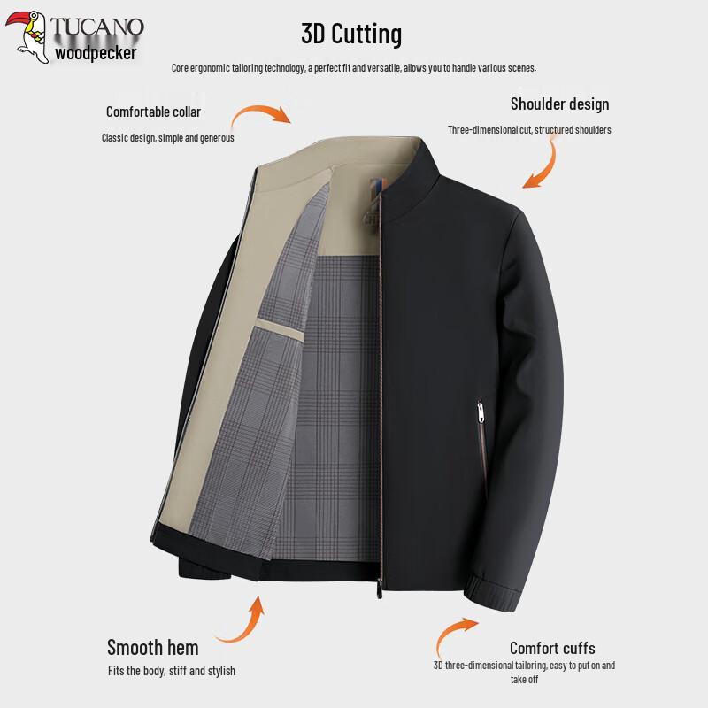 Tucano Men's Stand Collar Business Casual Jacket