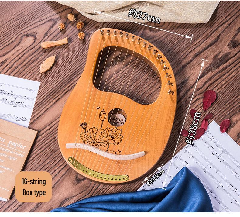 19-Tone Mini Lyre Harp - Beginner's Instrument
