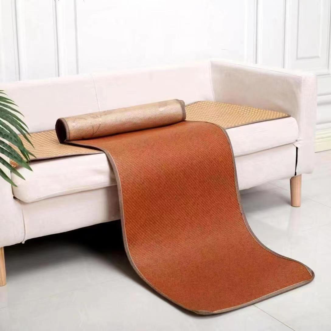 

Двусторонний охлаждающий коврик на диван из ледяного шелка: Дышащая, износостойкая летняя подушка на сиденье для общежитий 50x50 cm