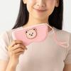 Dustproof Small Items Bag Cartoon Bear Sunglasses Pouch Lightweight Silicone Eyeglasses Case  Male