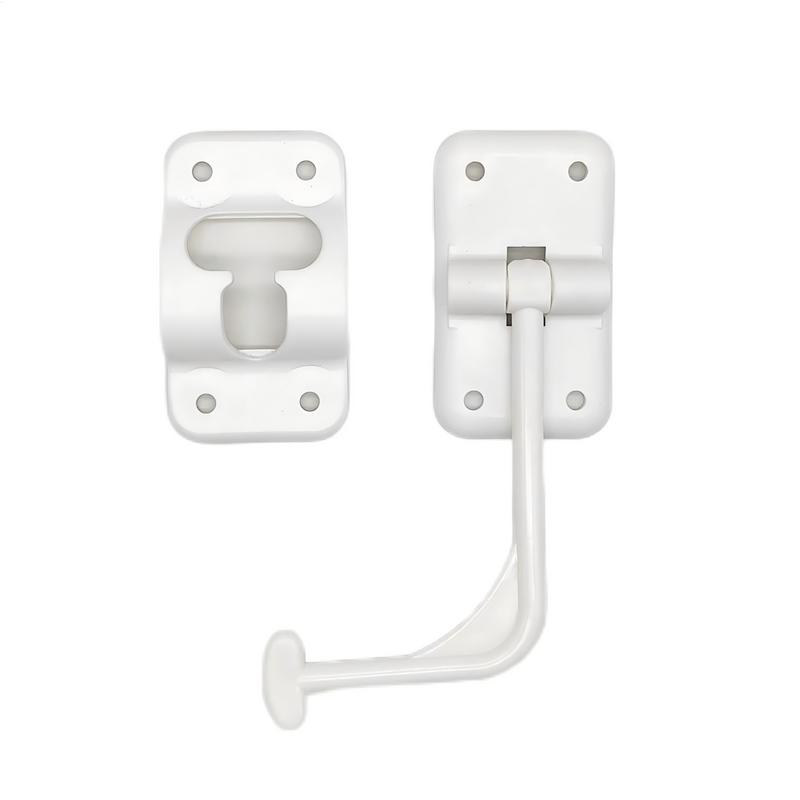 RV T-Style Door Holder Catch Entry Door Catch T-Shaped Entrance Latch With Screws Exterior Door Hold Hook & Keeper Versatile RV