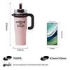 RELEA 1300ml Insulated Straw Cup with Tea Filter
