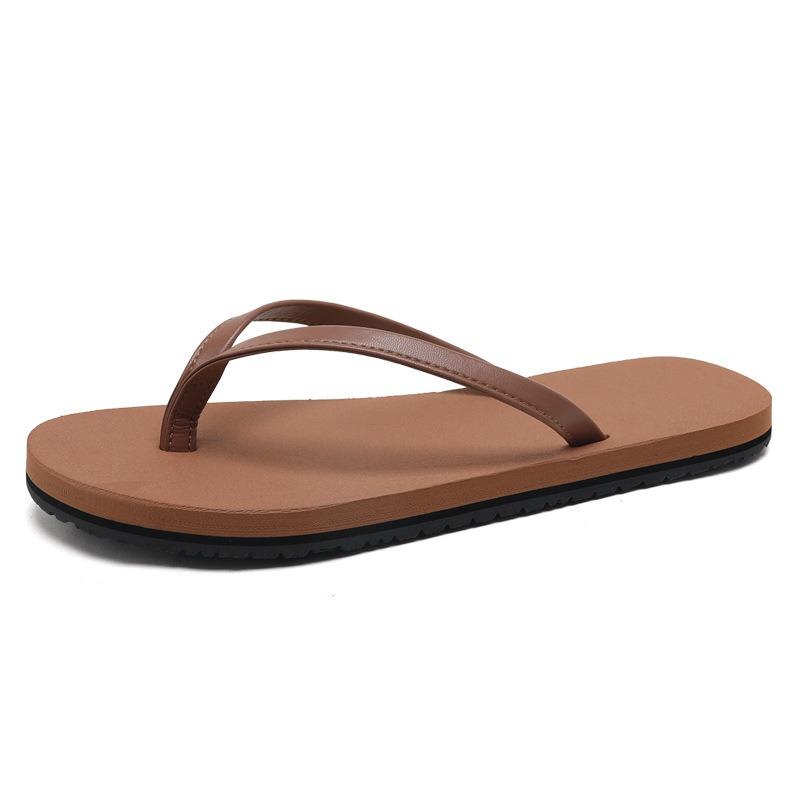 New men's flip-flops fashionable outer wear rubber non-slip personalized fashion pinch feet beach summer slippers men