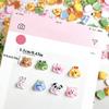 60pcs Cute Cartoon Animal Series Resin Nail Art Charms-Pouty Face Chick Bear,Pig,and Other Animal Decoration for DIY Phone Cases