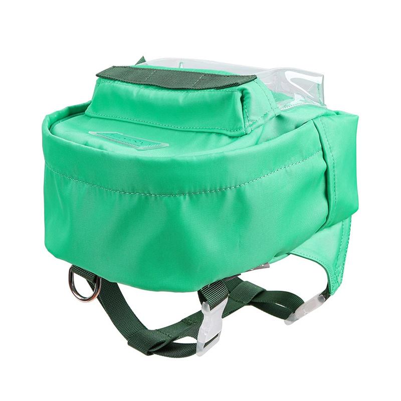 

Водонепроницаемый рюкзак для домашних животных для собак, сумка для щенков с ошейником, уличный дорожный рюкзак для закусок для собак, аксессуары для собак французского бульдога S зелёный