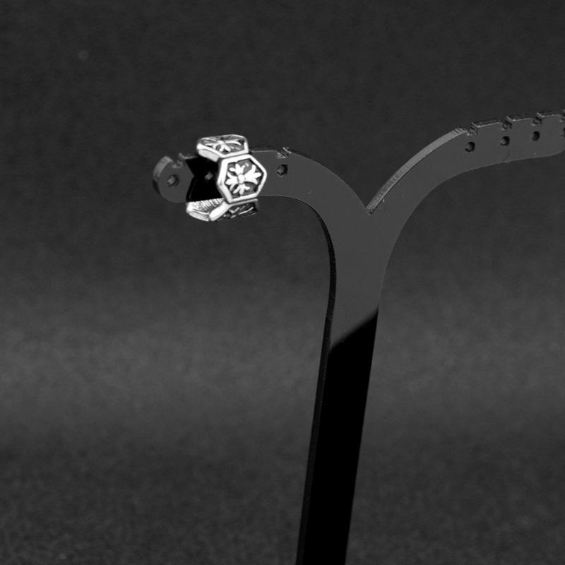 

Кафф-ухо в виде цветка из нержавеющей стали - ретро-панк-стиль