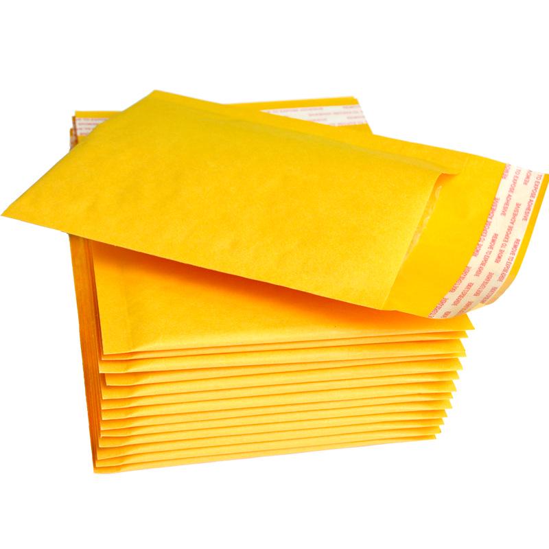 Yellow Kraft Bubble Envelopes - Self-Sealing, Multi-Size Options Available