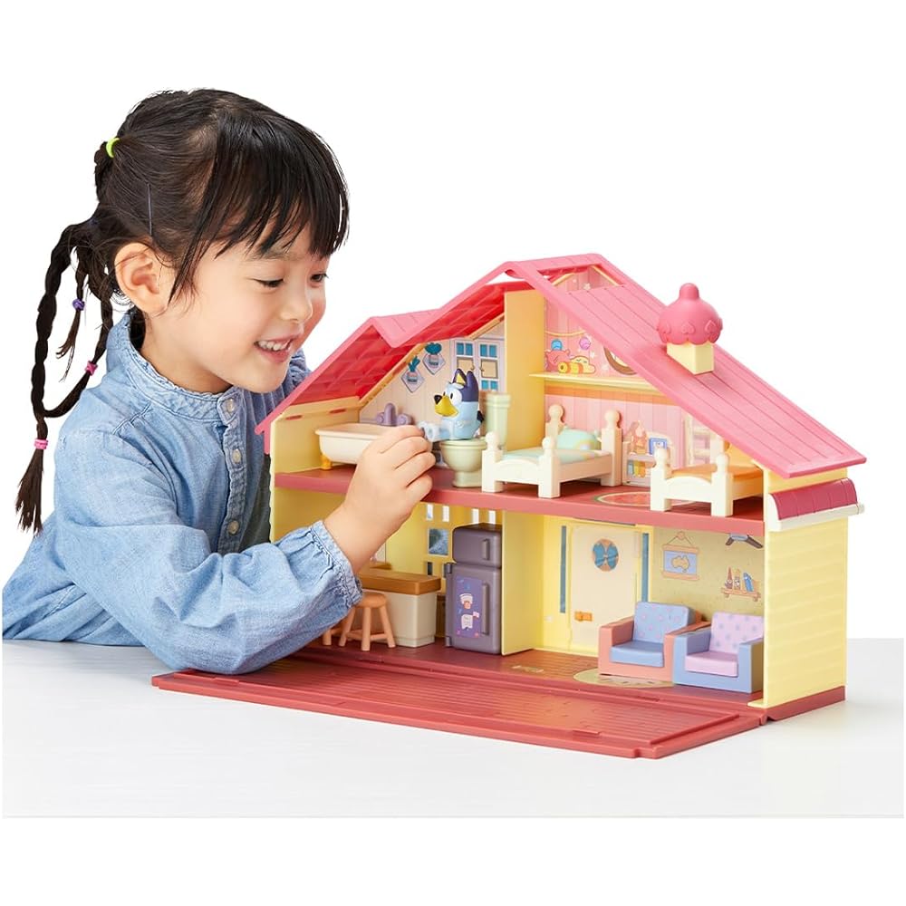 Takara Tomy Bluey Family House with Furniture 2-Story Playset for Kids