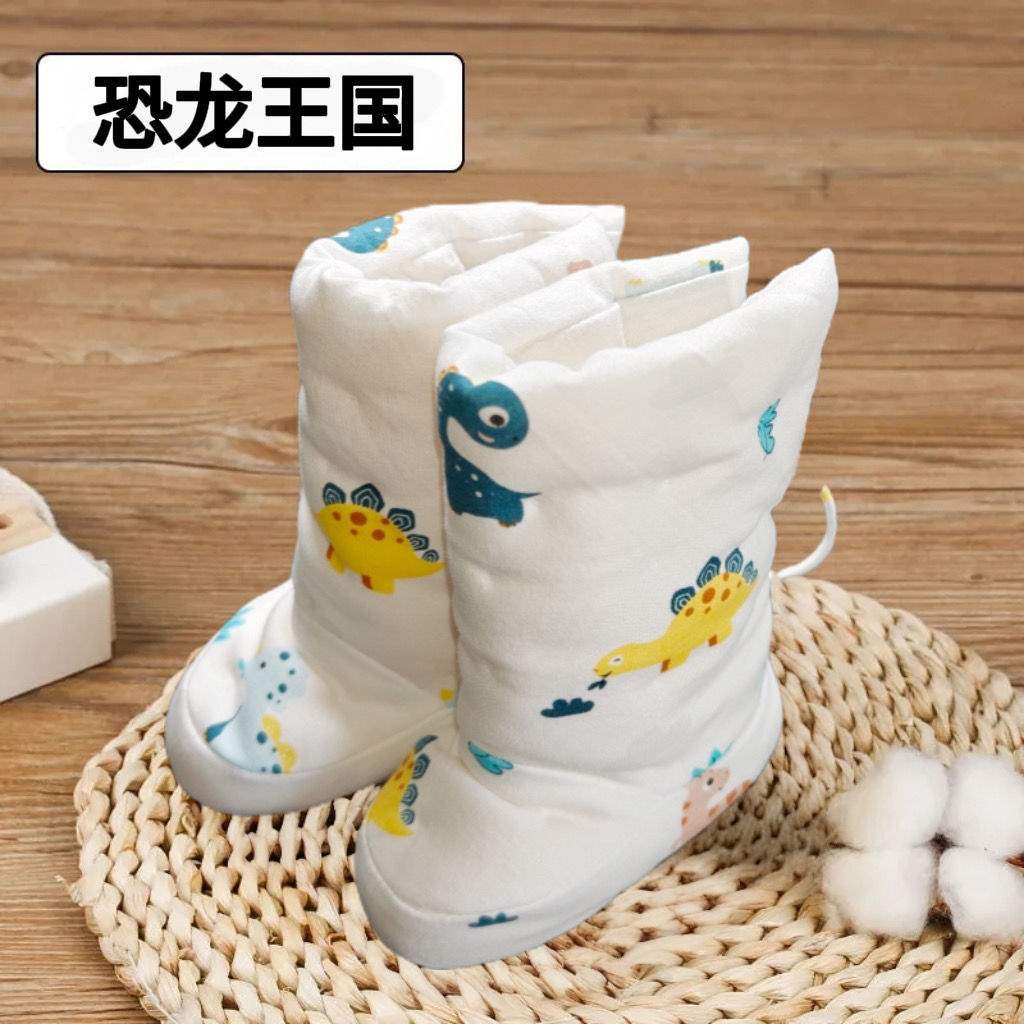

Purely handmade cotton baby shoe cover winter warm foot soft-soled shoes 0-1 year old baby front shoes anti-drop shoes Inner length 12.5cm