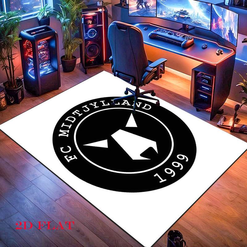FC Midtjylland Carpet Rug for Living Room Bedroom Home Sofa Decoration,Kids Play Nonslip Floor Mat