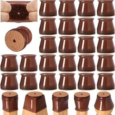 Protecteurs de pieds de chaise 24 pièces: Protégez vos planchers de bois franc des rayures et du bruit !