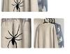 INS Unisex College Sweater - Autumn/Winter Hip-Hop Style with Spider Web Design