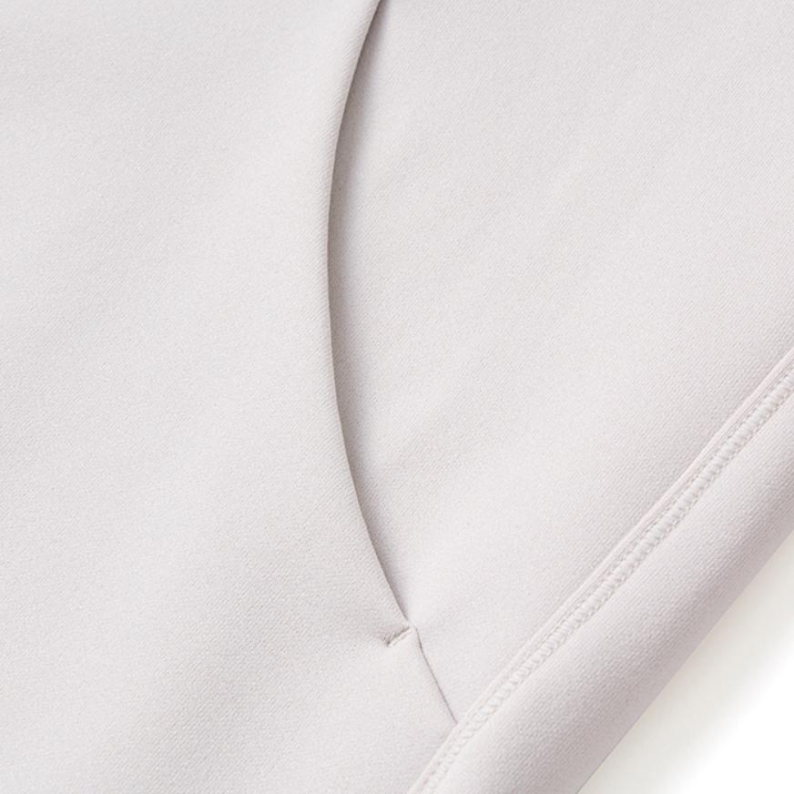 SAUCONY Solid Logo Casual Comfortable Knitted Hooded Jacket Women Jackets Fog-White SC1249105A-WT08