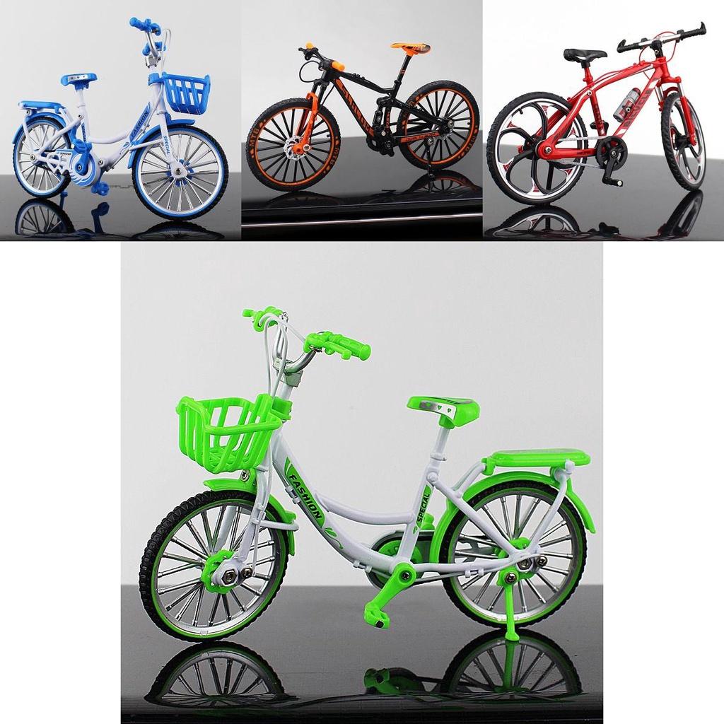 Exquisite Alloy Simulation Bicycle Model Ornaments Mini Bike Collectible Gift