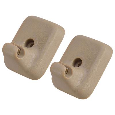AL3Z1504132AB 2Pcs Sunvisor Hook Holder Retainer Clip Fit For Ford F150 2009 2010 2011 2012 2013 2014 Beige Plastic