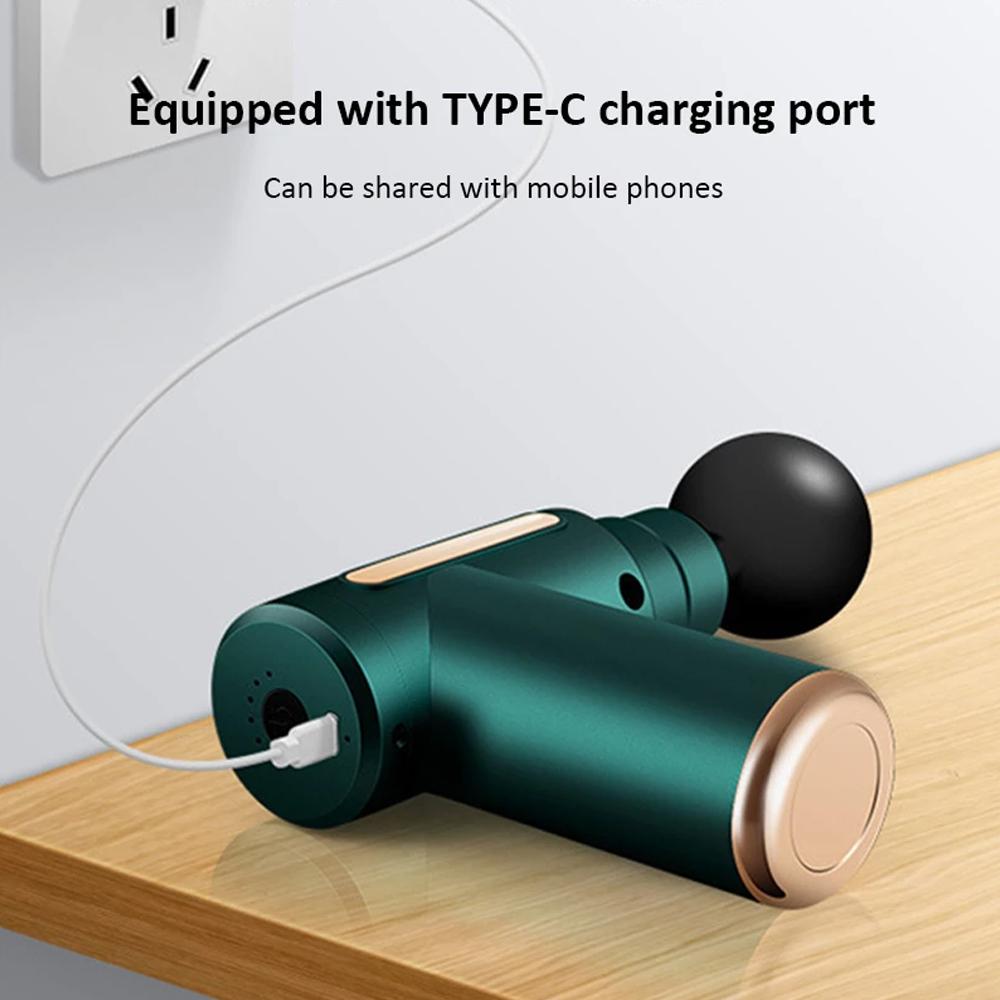 Muskelmassagegerät, elektrische Faszienpistole, Mini-Muskelmassagegerät, Handgerät, Tiefengewebe, Percussion, Ganzkörper-Entspannungsmassagegerät zur Schmerzlinderung