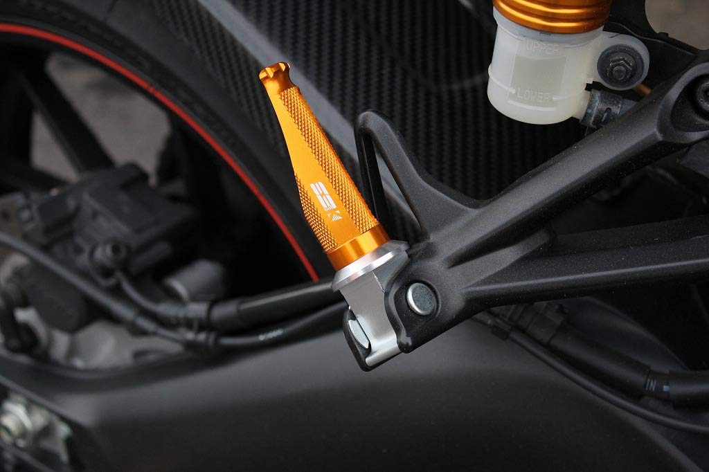 SSK machined aluminum tandem step racing type for passenger mounting part color: black step bar color: black