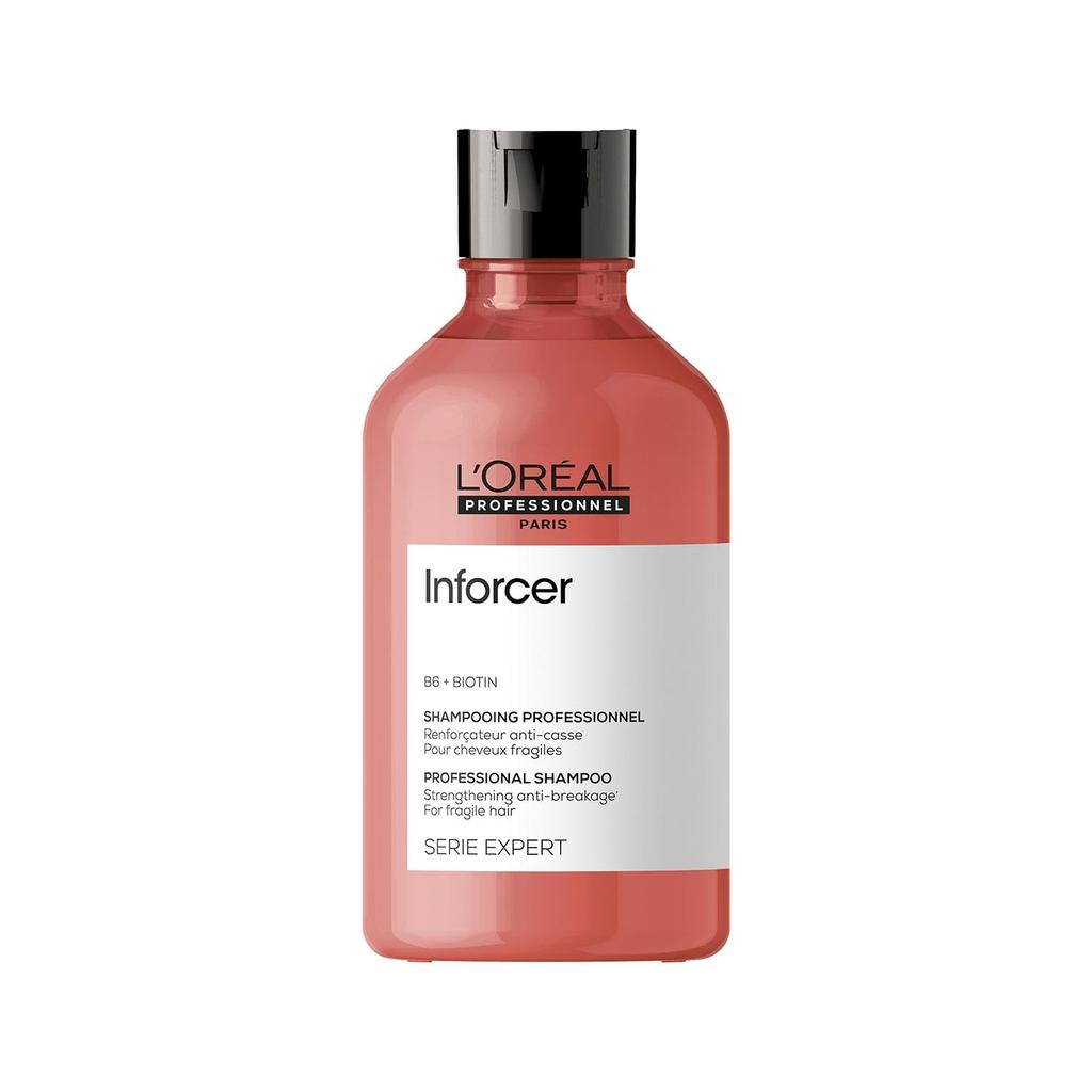 L’Oréal Professionnel Inforcer Stärkendes Shampoo für Haarbruch-anfälliges Haar - 300 ml | Professionelles Shampoo mit Biotin & Vitamin B6 für weniger Bruch