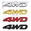 yscr3 Car Styling 3D 4WD Metal Zinc Alloy RearTrunk Fender Adhesive Badge Body Tailgate Displaceme Emblem For Toyota RAV 4
