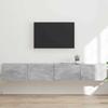 TV Wall Cabinet 2 pcs Concrete Look 98 x 31 x 29.5 cm Engineered Wood