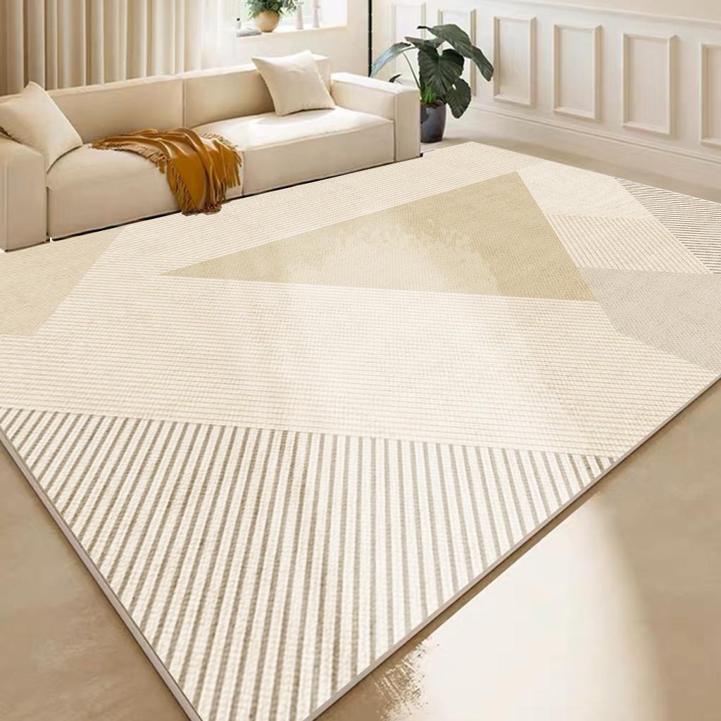 Luxurious Modern Minimalist Coffee Table Rug: Dirt-Resistant, Versatile for Living Room, Bedroom, or Bay Window