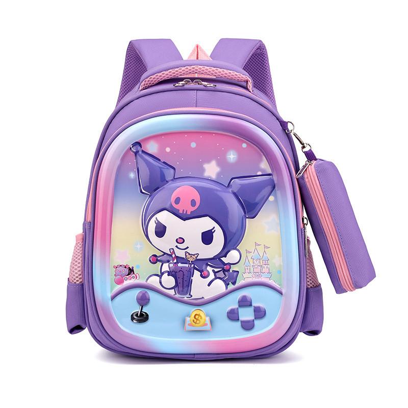 Elsa Hello Kitty Sofia Kuromi Rucksack Große Kapazität Atmungsaktiver Nylon Schulrucksack Für Jungen Und Mädchen
