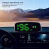 Wireless Solar Head Up Display GPS+ Digital Car Speedometer KMH MPH Head Display Intelligent Light Sensing HUD Car Accessories